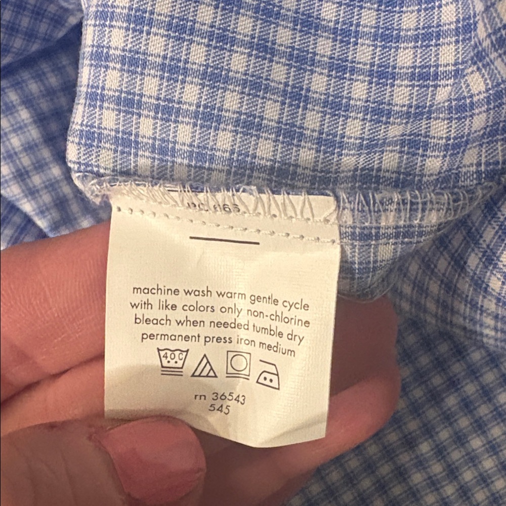 Van Hueson Big and Tall Checkered Shirt - Picture 5 of 6
